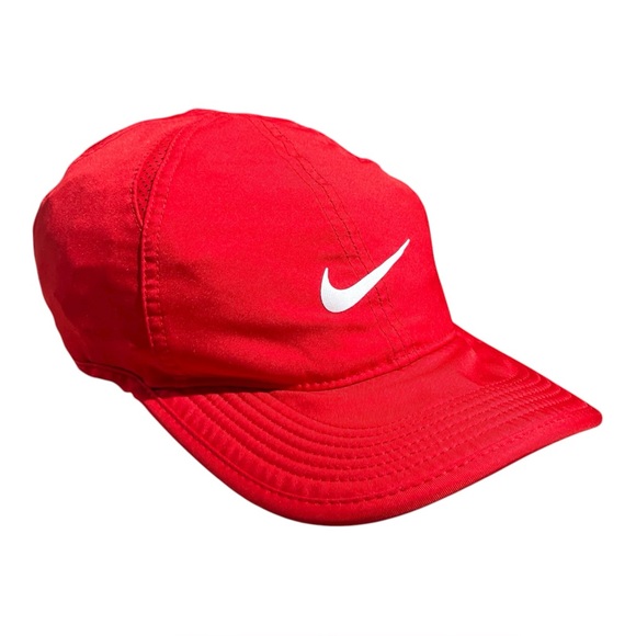 Nike Featherlight Dri-Fit Hat Red - Picture 1 of 6